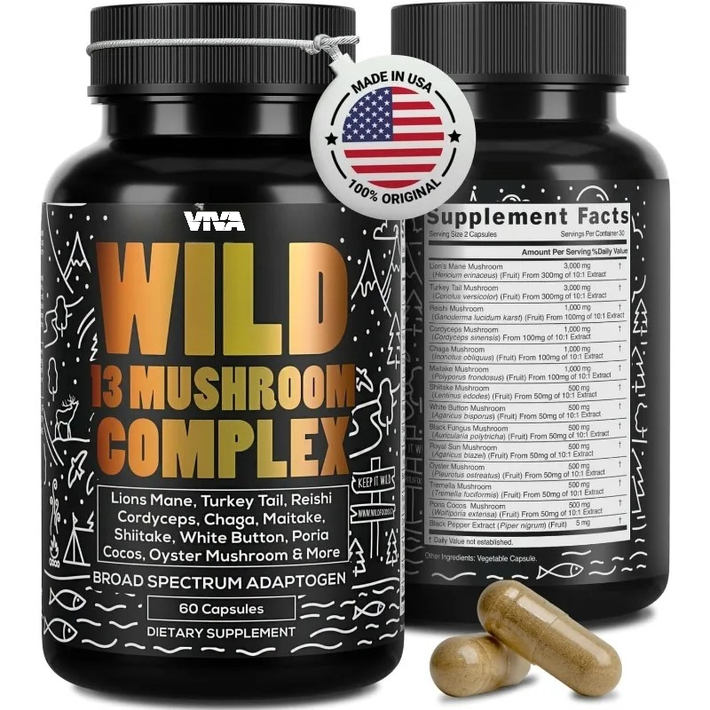 Lion Mane Mushroom - Mushroom Supplement -10:1 Mushroom Lion Mane,