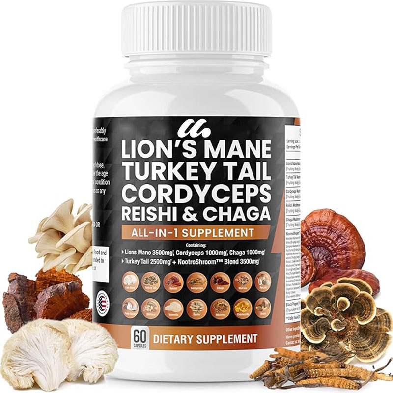 Lions Mane Mushroom Supplement - огляд і ціна Lion Mane Mushroom