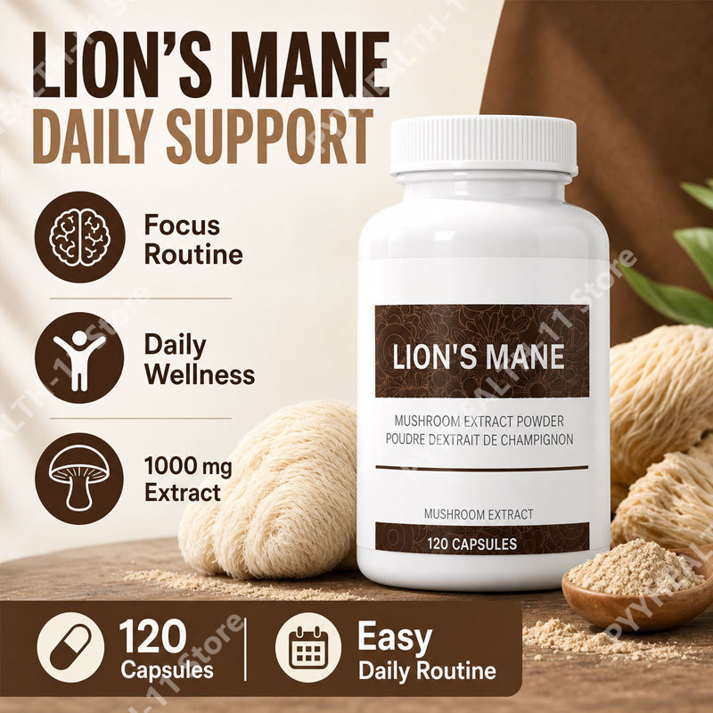 Lion’s Mane Mushroom Capsules  - огляд і ціна Lion Mane Mushroom