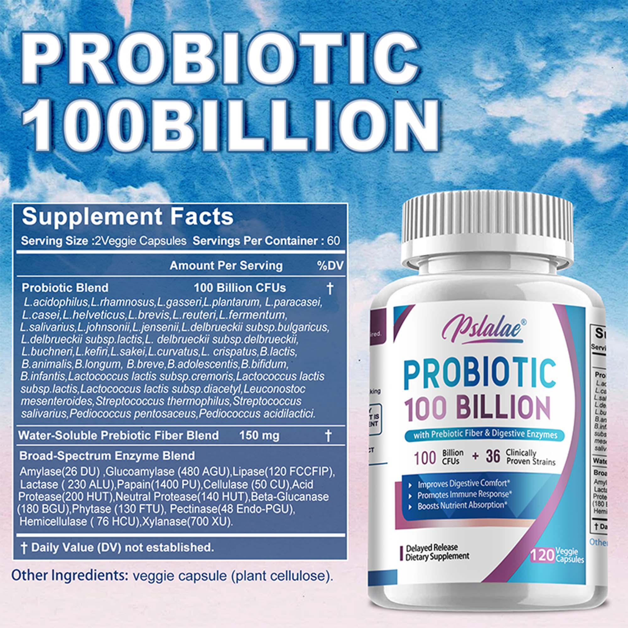 Probiotics 100 Billion - Help  - огляд і ціна Probiotic 60 Billion