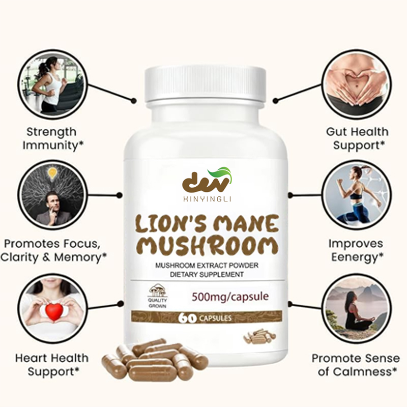 Lion Mane Mushroom Extract Cap - огляд і ціна Lion Mane Mushroom