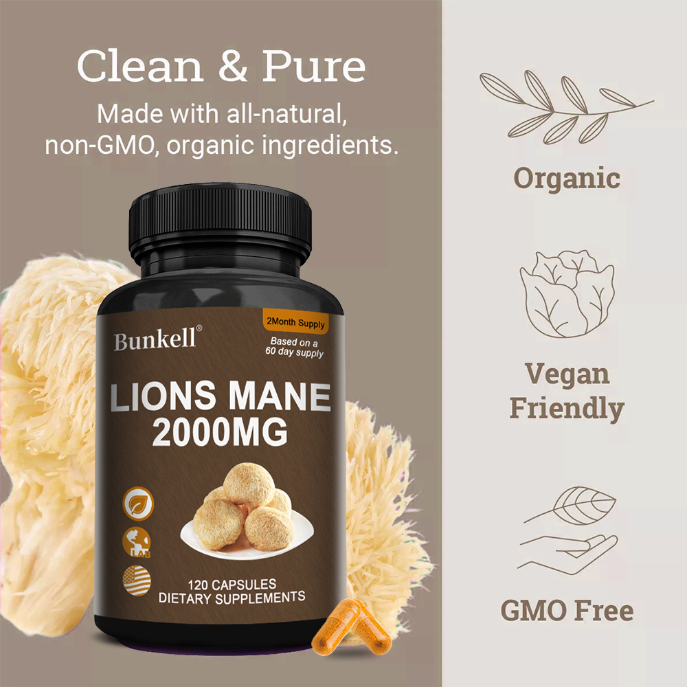 Organic Lions Mane Mushroom Ca - огляд і ціна Lion Mane Mushroom