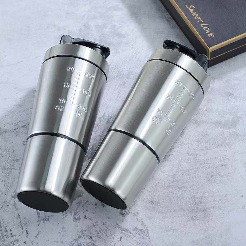 Stainless Steel Protein Shaker - огляд і ціна Nutrition Sports Fitness