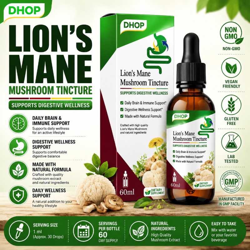 Lion’s Mane Mushroom Tincture  - огляд і ціна Lion Mane Mushroom