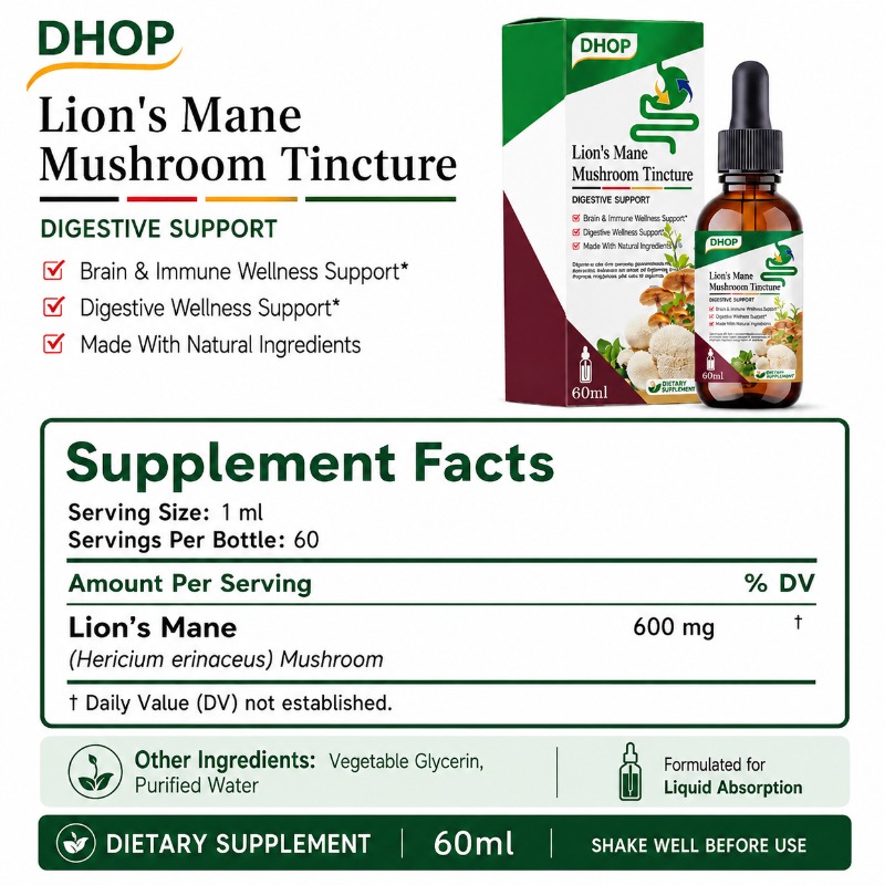 Lion’s Mane Mushroom Tincture  - огляд і ціна Lion Mane Mushroom