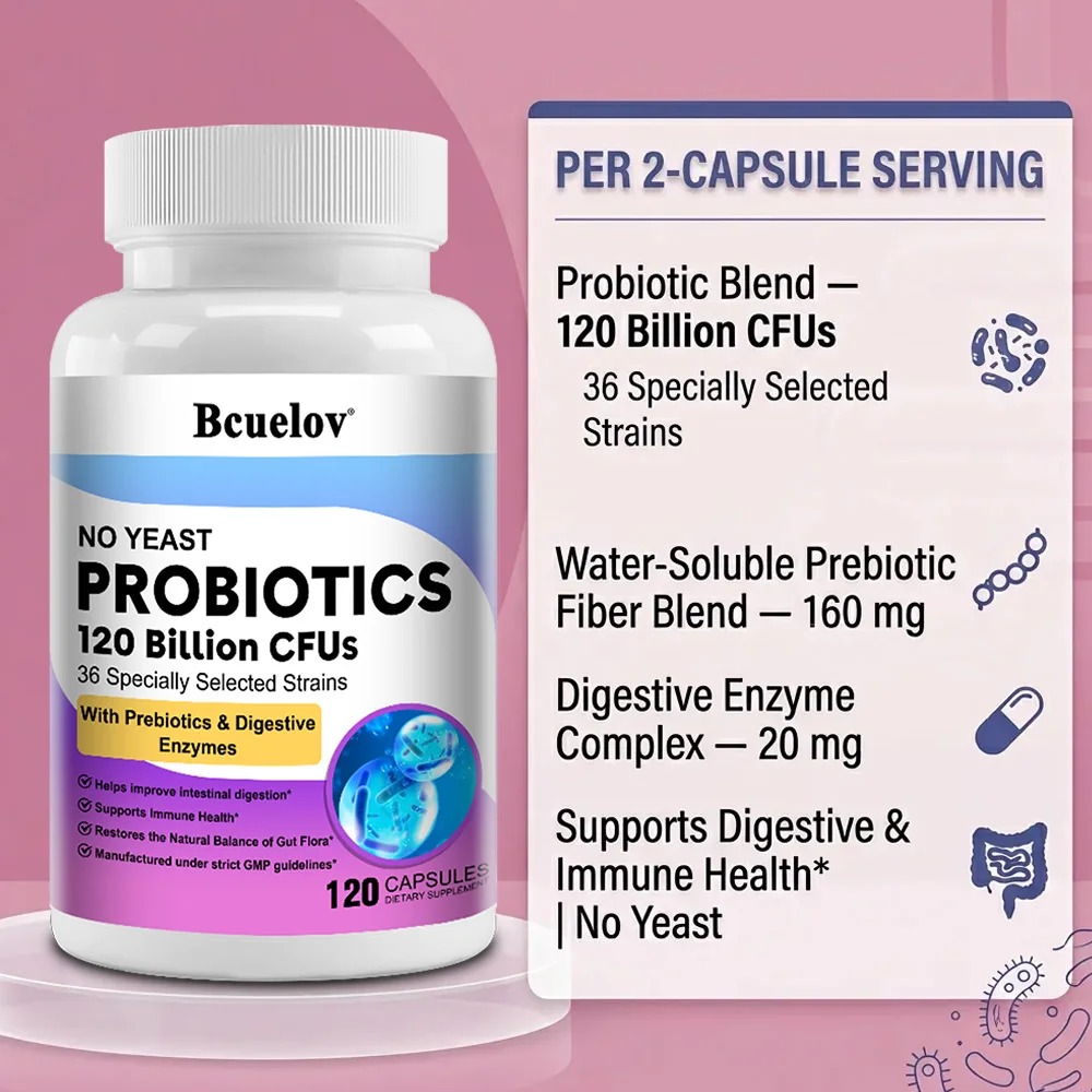 Organic Enzymes Probiotic Caps - огляд і ціна Probiotic 60 Billion